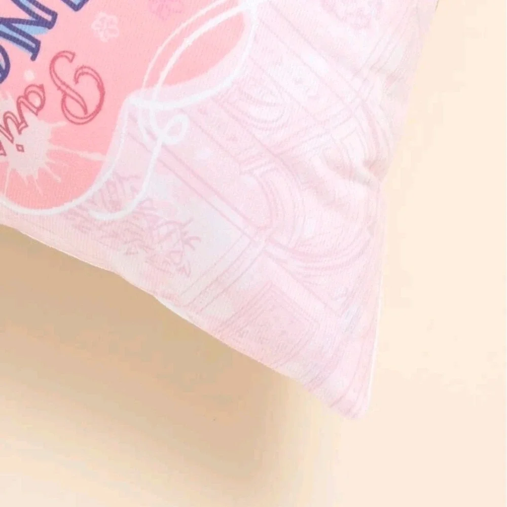 Throw pillow Cover Case set of 2 Boho Decorative Pink Eiffel tower Paris French